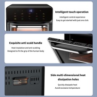 مقلاة هوائية كبيرة السعة خالية من الزيت ، مقلاة منزلية آلية ، خبز المطبخ ، فرن حراري ، مقلاة عميقة بدون زيت ، 10 لتر - Image 5